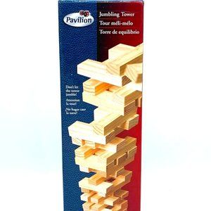 Brown Wooden Stacking Puzzle Game